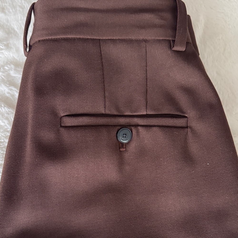 Aritzia Deep Brown Tailored Trousers - Picture 5 of 6